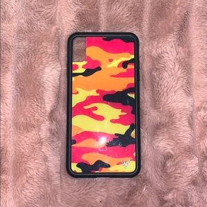 Neon Camo Wildflower iPhone XS Max Case